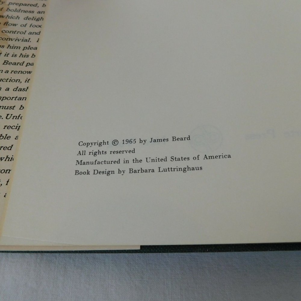 James Beard Menus Entertaining 1965 HCDJ Recipes Every Occasion Picnic Dinner - Picture 4 of 12
